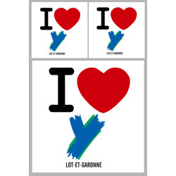 le Lot et Garonne (1fois 10cm / 2 fois 5cm) - Sticker/autocollant