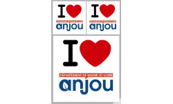 Département 49 l'Anjou (1fois 10cm / 2 fois 5cm) - Autocollant(sticker)