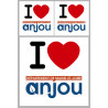Département 49 l'Anjou (1fois 10cm / 2 fois 5cm) - Autocollant(sticker)