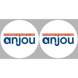l'Anjou (2fois 10cm) - Sticker/autocollant