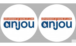 Département 49 l'Anjou (2 fois 10cm) - Autocollant(sticker)