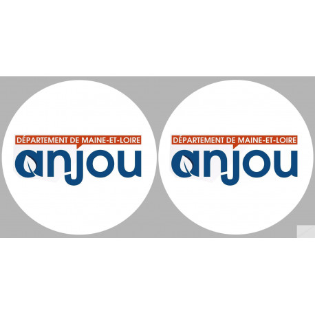 Département 49 l'Anjou (2 fois 10cm) - Autocollant(sticker)