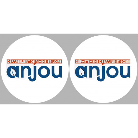 Département 49 l'Anjou (2 fois 10cm) - Autocollant(sticker)