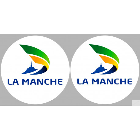 Département 50 la Manche (2 fois 10cm) - Autocollant(sticker)