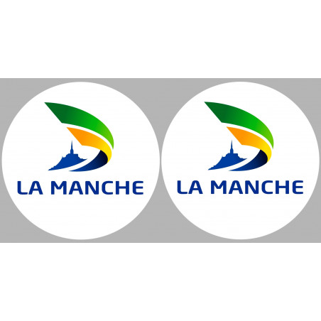 Département 50 la Manche (2 fois 10cm) - Autocollant(sticker)