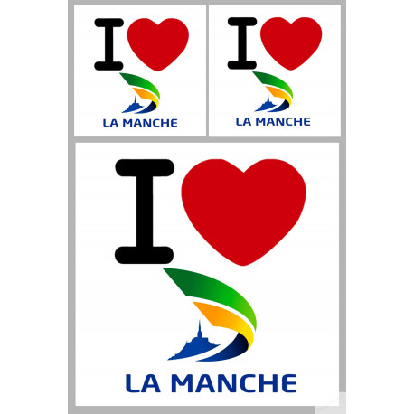 Département 50 la Manche (1fois 10cm / 2 fois 5cm) - Autocollant(sticker)