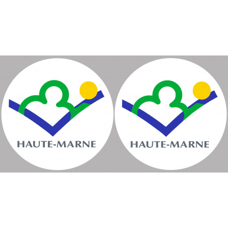 la Haute-Marne (2fois 10cm) - Autocollant(sticker)