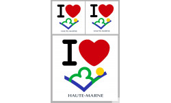 la Haute-Marne (1fois 10cm / 2 fois 5cm) - Autocollant(sticker)