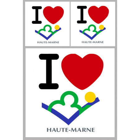 la Haute-Marne (1fois 10cm / 2 fois 5cm) - Autocollant(sticker)