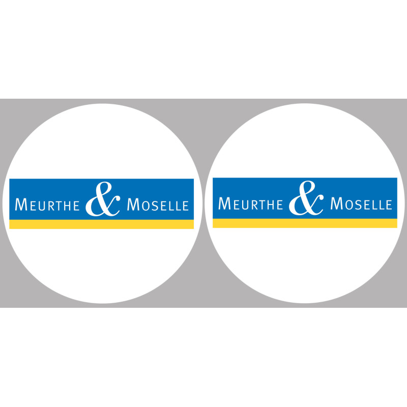 la Meurthe et Moselle (2fois 10cm) - Sticker/autocollant