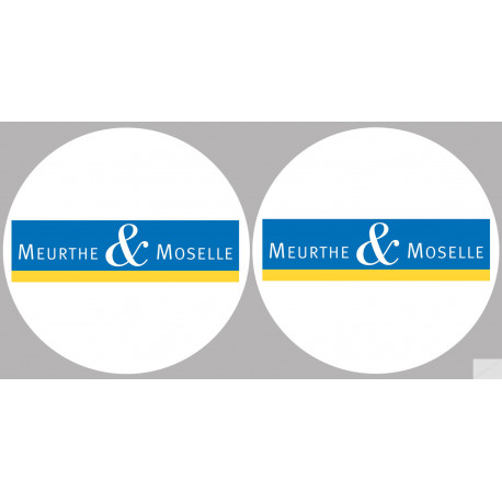 Département 54 la Meurthe et Moselle (2 fois 10cm) - Autocollant(sticker)