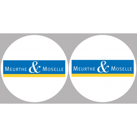 la Meurthe et Moselle (2fois 10cm) - Autocollant(sticker)