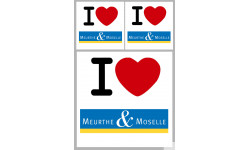Département 54 la Meurthe et Moselle (1fois 10cm / 2 fois 5cm) - Autocollant(sticker)