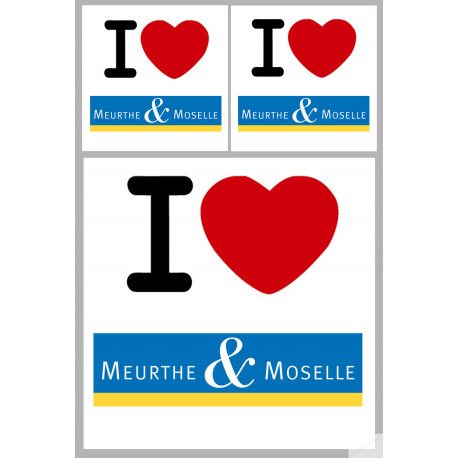 la Meurthe et Moselle (1fois 10cm / 2 fois 5cm) - Autocollant(sticker) la Meurthe et Moselle (1fois 10cm / 2 fois 5cm) - Autocollant(sticker)