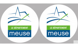 Département 55 la Meuse (2 fois 10cm) - Autocollant(sticker)