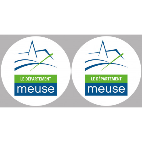 Département 55 la Meuse (2 fois 10cm) - Autocollant(sticker)