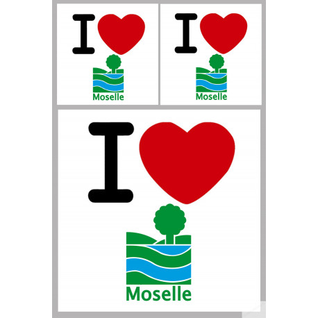 Département 57 la Moselle (1fois 10cm / 2 fois 5cm) - Autocollant(sticker)