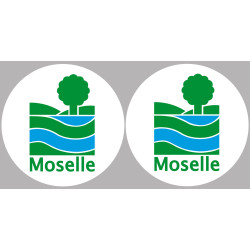 la Moselle (2fois 10cm) - Sticker/autocollant