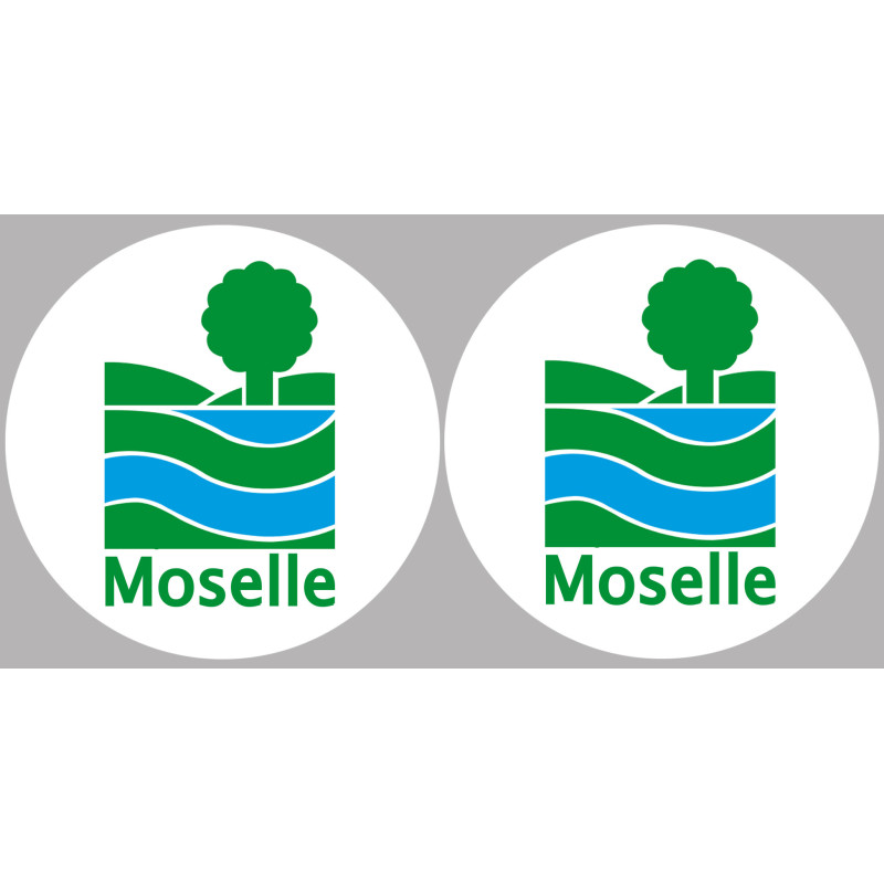 la Moselle (2fois 10cm) - Sticker/autocollant