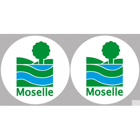 Département 57 la Moselle (2 fois 10cm) - Autocollant(sticker)