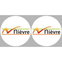 la Nièvre (2fois 10cm) - Sticker/autocollant