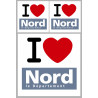 Département 59 le Nord (1fois 10cm / 2 fois 5cm) - Autocollant(sticker)