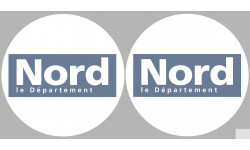 Département 59 le Nord (2 fois 10cm) - Autocollant(sticker)