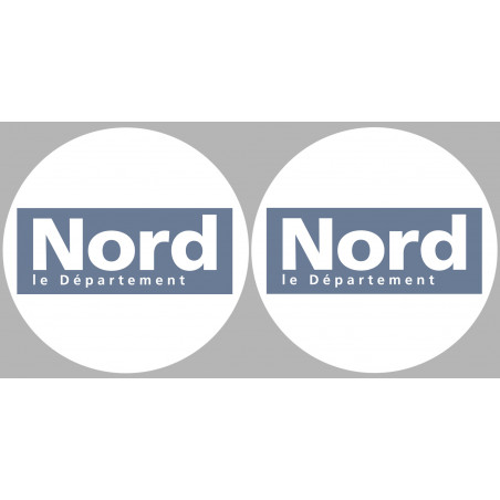 Département 59 le Nord (2 fois 10cm) - Autocollant(sticker)