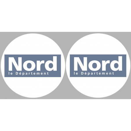 Département 59 le Nord (2 fois 10cm) - Autocollant(sticker)