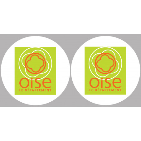 Département 60 l'Oise (2 fois 10cm) - Autocollant(sticker)