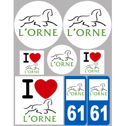 Orne (8 autocollants variés) - Sticker/autocollant