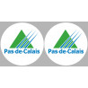 Département 62 le Pas-de-Calais (2 fois 10cm) - Autocollant(sticker)