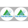 Département 62 le Pas-de-Calais (2 fois 10cm) - Autocollant(sticker)