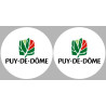 le Puy-de-Dôme (2fois 10cm) - Sticker/autocollant