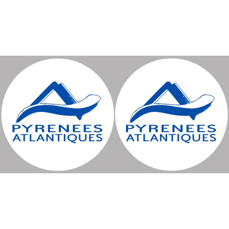les Pyrénées Atlantique (2fois 10cm) - Sticker/autocollant
