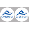 les Pyrénées Atlantique (2fois 10cm) - Sticker/autocollant