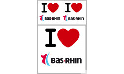 Département 67 le Bas-Rhin (1fois 10cm 2fois 5cm) - Autocollant(sticker)