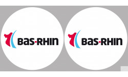 Département 67 le Bas-Rhin (2 fois 10cm) - Autocollant(sticker)