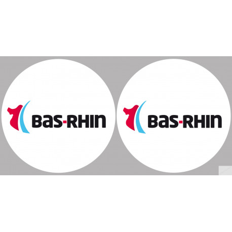 Département 67 le Bas-Rhin (2 fois 10cm) - Autocollant(sticker)