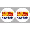 le Haut-Rhin (2fois 10cm) - Sticker/autocollant