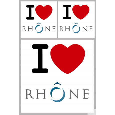 Département 69 le Rhône (1fois 10cm 2fois 5cm) - Autocollant(sticker)