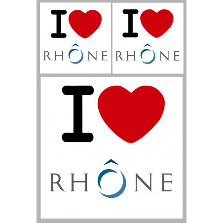 Département 69 le Rhône (1fois 10cm 2fois 5cm) - Autocollant(sticker)