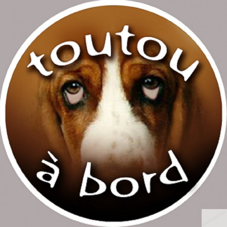 Toutou a bord - 15cm - Autocollant(sticker)