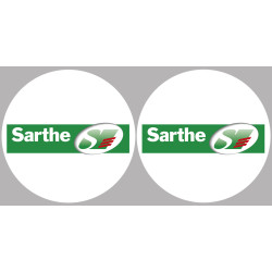 la Sarthe (2fois 10cm) - Sticker/autocollant