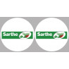 Département 72 la Sarthe (2 fois 10cm) - Autocollant(sticker)