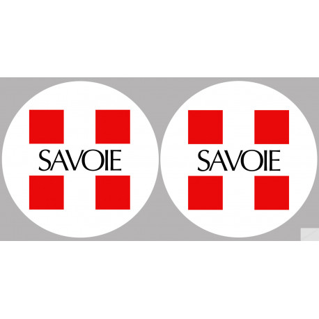Département 73 la Savoie (2 fois 10cm) - Autocollant(sticker)
