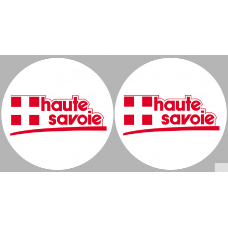 Département 74 la Haute Savoie (2 fois 10cm) - Autocollant(sticker)