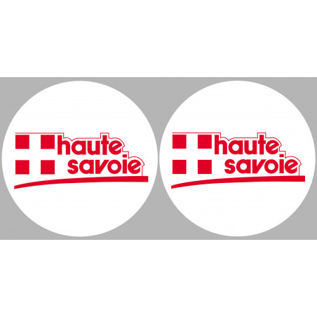 Département 74 la Haute Savoie (2 fois 10cm) - Autocollant(sticker)
