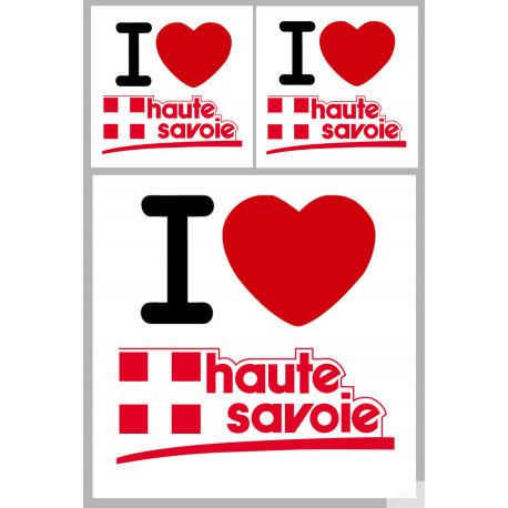 Département 74 la Haute Savoie (1fois 10cm 2fois 5cm) - Autocollant(sticker)