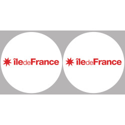 l'île de France (2fois 10cm) - Sticker/autocollant